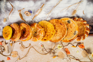 مرجل باتير-خبز مسطح مخبوز في مرجل